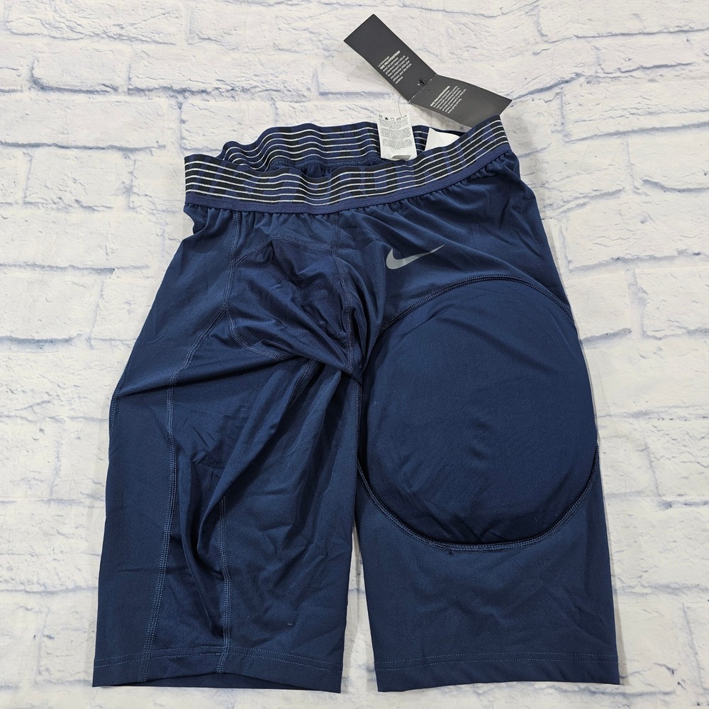 Nike Pro Hyperstrong Padded Football Shorts MENS Navy Blue Impact Protection